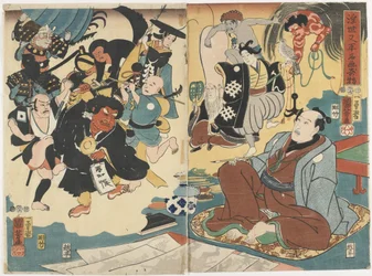 The Miracle of Famous Paintings by Ukiyo Matahei, June 1853